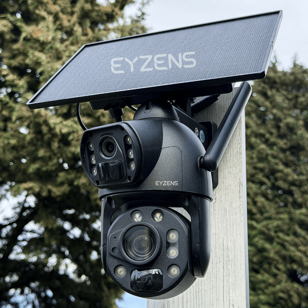 3,300ft Range 50x Zoom - 4K Solar Security Camera – 100% Solar Powered, No WiFi