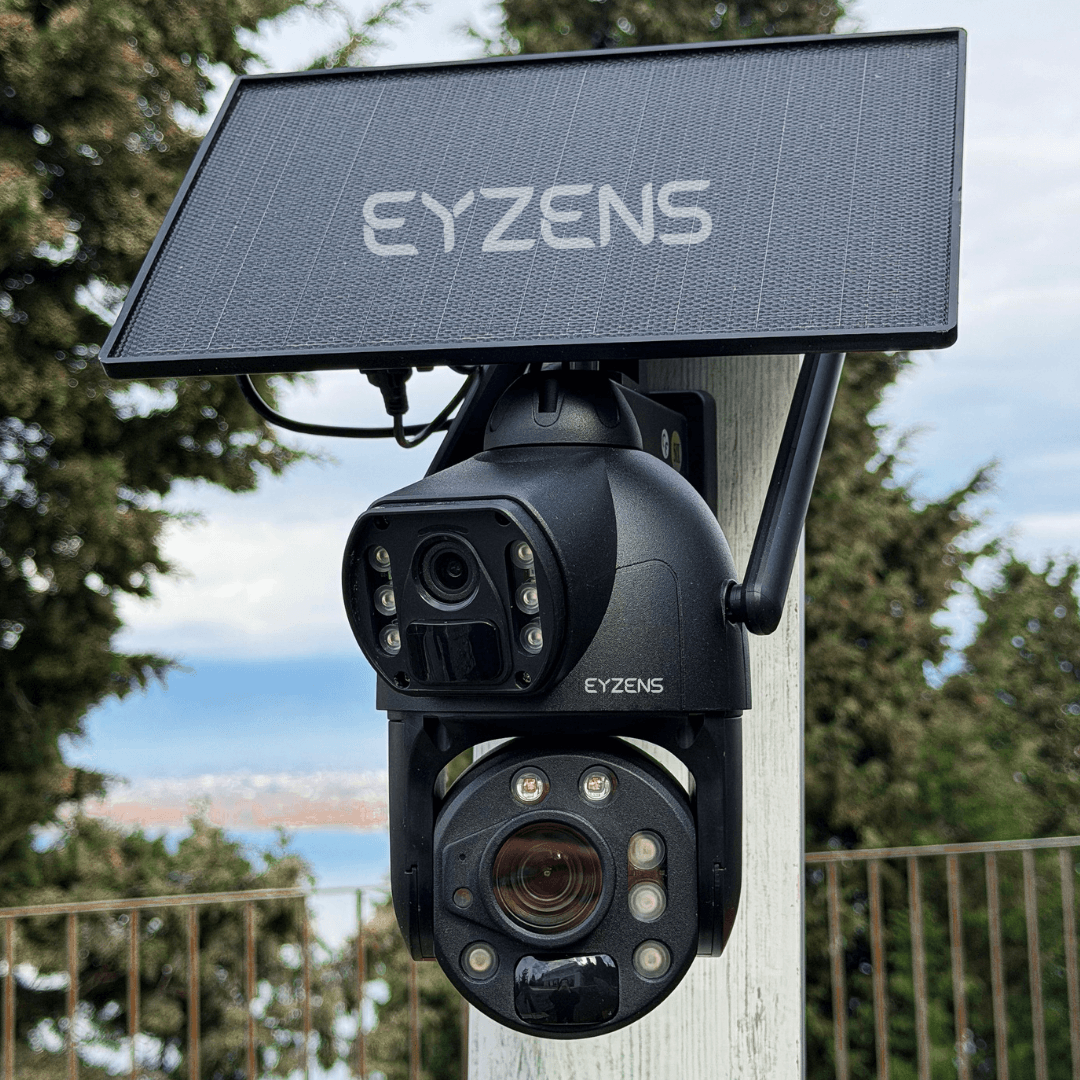 3,300ft Range 50x Zoom - 4K Solar Security Camera – 100% Solar Powered, No WiFi