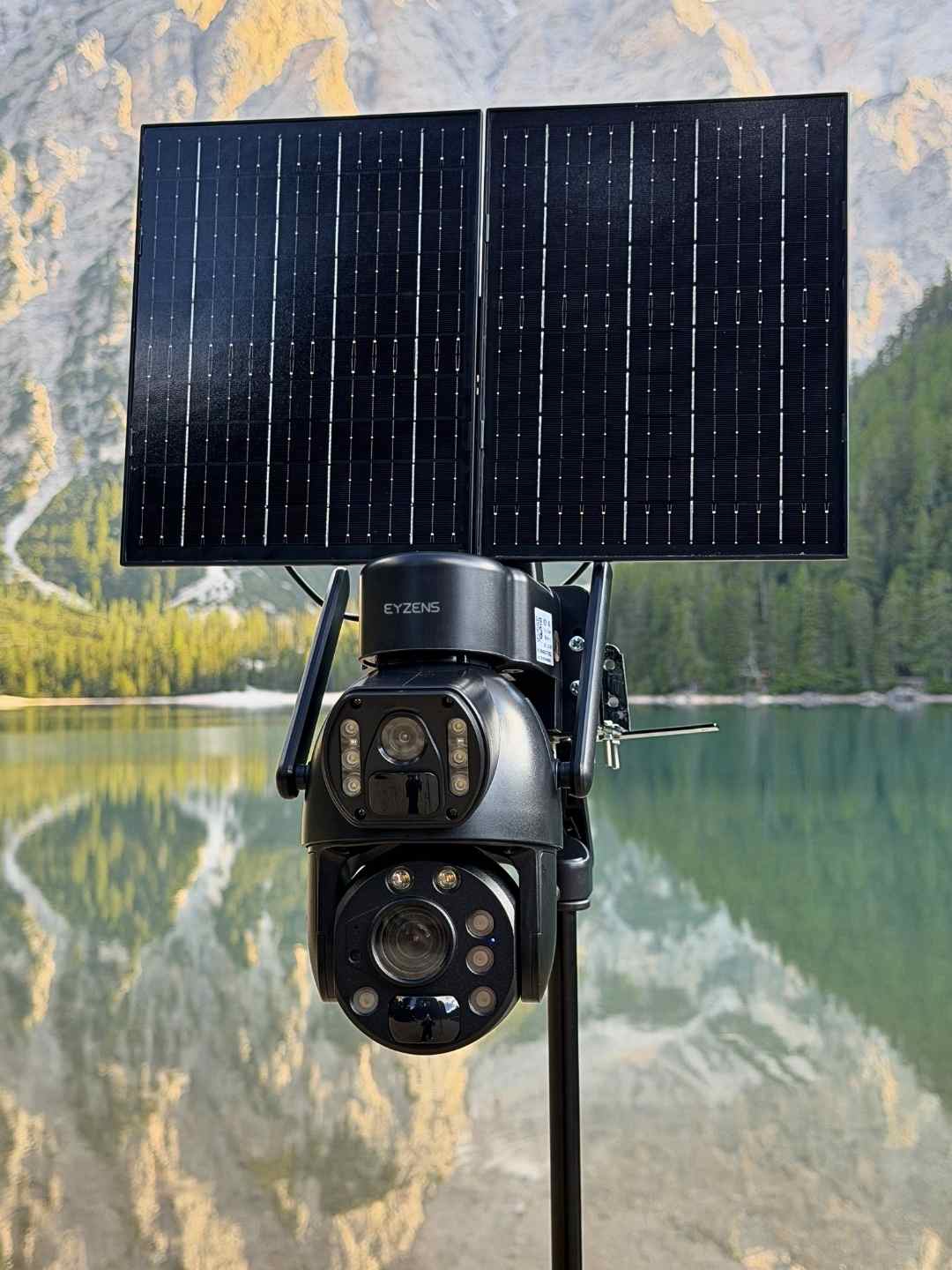 3,300ft Range 36x Zoom - 4K Solar Security Camera – 24/7 Recording No Fees No WiFi