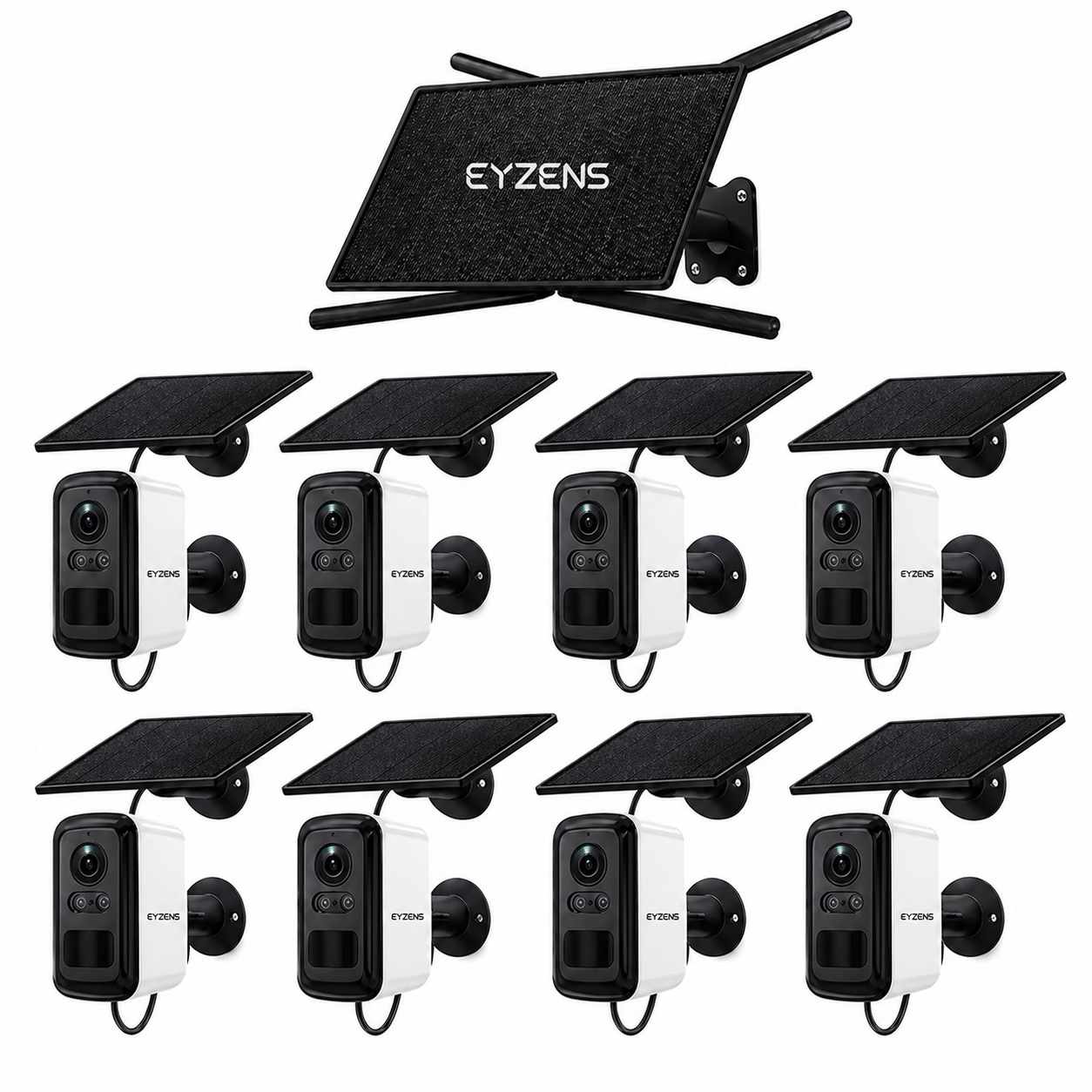 PoE NVR Security System AI Sensors - 8× 4K Bullet Cameras 4G | 5G White