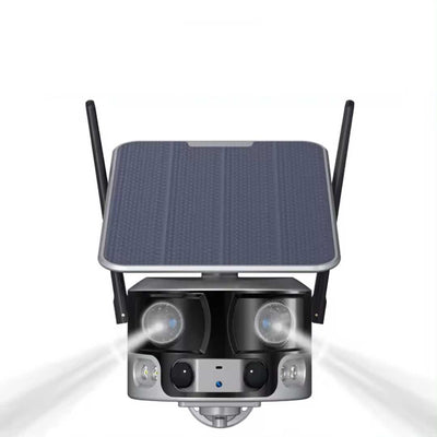 4K 180° Ultra Wide Fisheye-Lens Solar Powered Security Camera (no monthly fees)