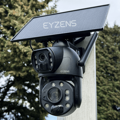 3,300ft Range 50x Zoom - 4K Solar Security Camera – 100% Solar Powered, No WiFi