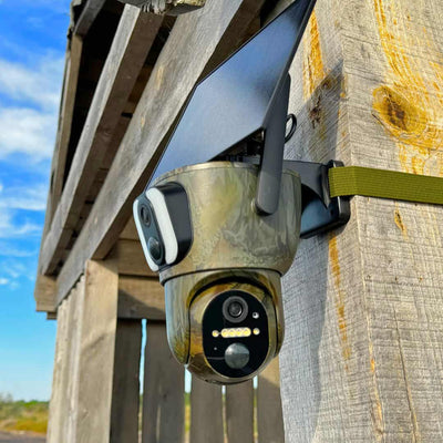 4K 8MP Ultra Full HD Solar Powered Security Camera 4G Colorful Day & Night Vision