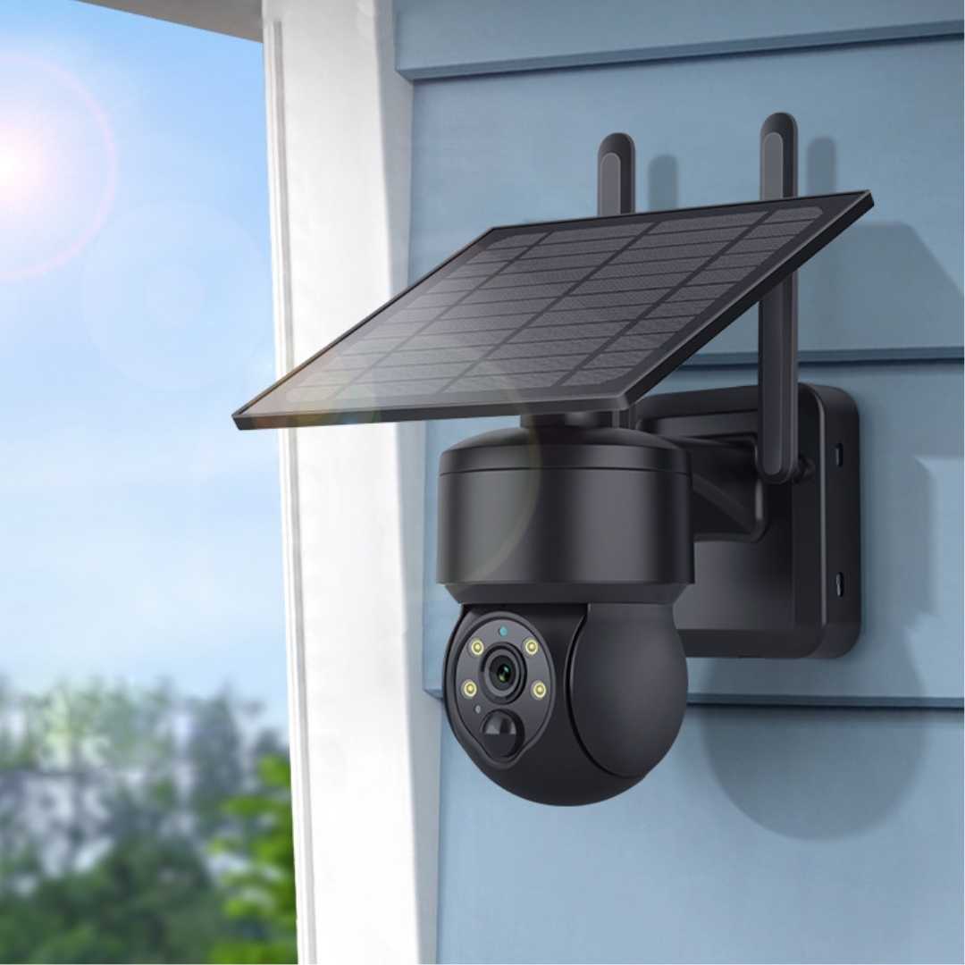 Pitch-Black Outdoor Solar Security Camera 8MP 4K Full HD 4G + WIFI (Copy)