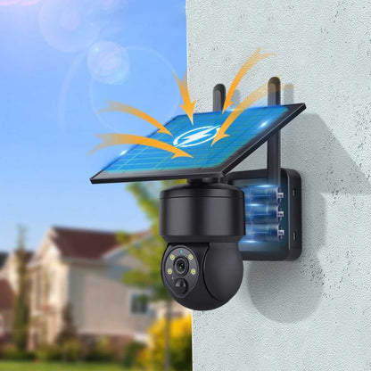 Pitch-Black Outdoor Solar Security Camera 8MP 4K Full HD 4G + WIFI (Copy)