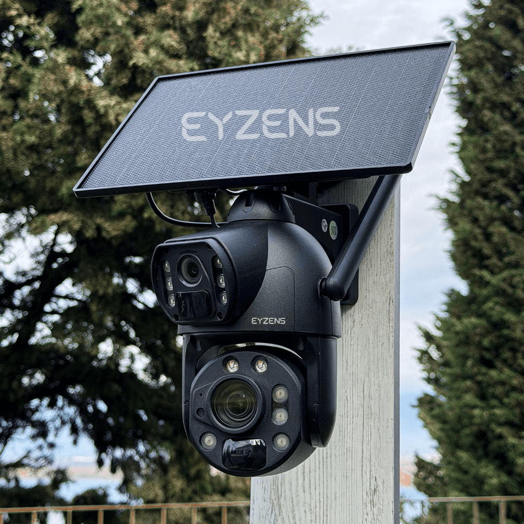 3,300ft Range 50x Zoom - 4K Solar Security Camera – 100% Solar Powered, No WiFi