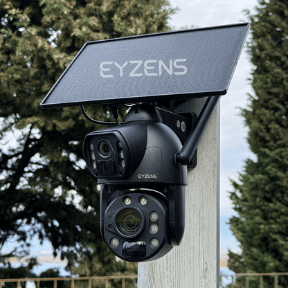 3,300ft Range 50x Zoom - 4K Solar Security Camera – 100% Solar Powered, No WiFi
