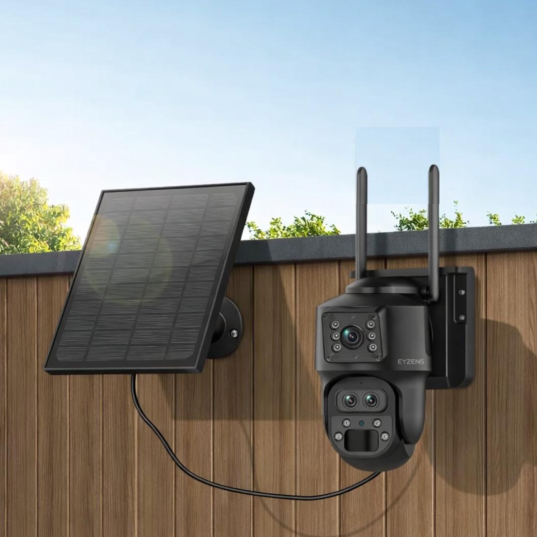 15x Zoom 1,300ft Range 4K Dual-Lens Solar Security Camera Night Vision AI Tracking 4G - No Monthly Fees