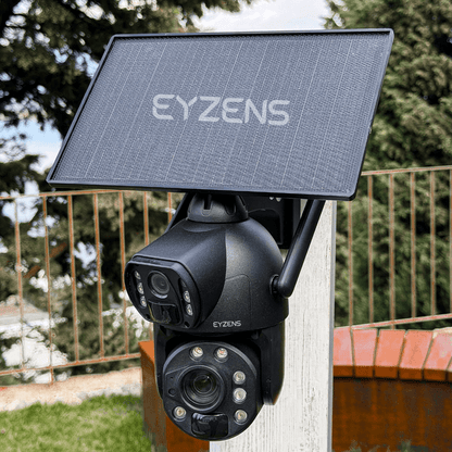 3,300ft Range 50x Zoom - 4K Solar Security Camera – 100% Solar Powered, No WiFi