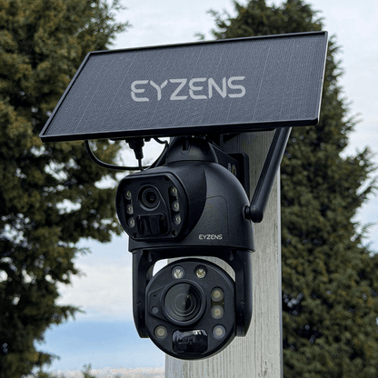 3,300ft Range 50x Zoom - 4K Solar Security Camera – 100% Solar Powered, No WiFi