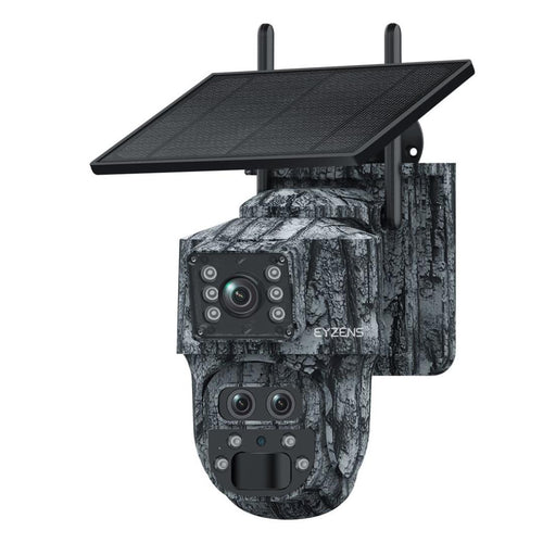 15x Zoom 1,300ft Range 4K Dual-Lens Solar Security Camera Night Vision AI Tracking 4G - No Monthly Fees