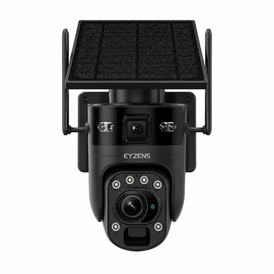 10x Optical Zoom - 1,700ft Range 4K Solar Security Camera WiFi