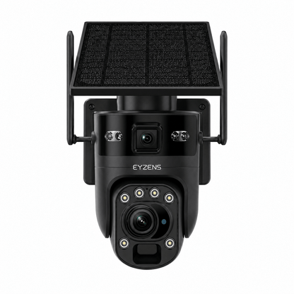 10x Optical Zoom - 1,700ft Range 4K Solar Security Camera WiFi