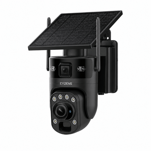36x Optical Zoom - 3,300ft Range 4K Solar Security Camera NO WiFi NO Electricity