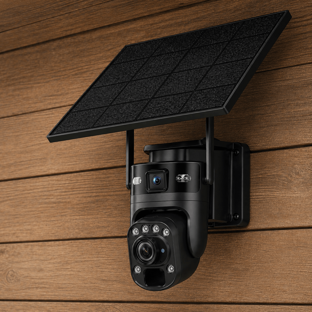 36x Optical Zoom - 4K Solar Security Camera – 100% Solar Powered, NO Electricity NO WiFi | White