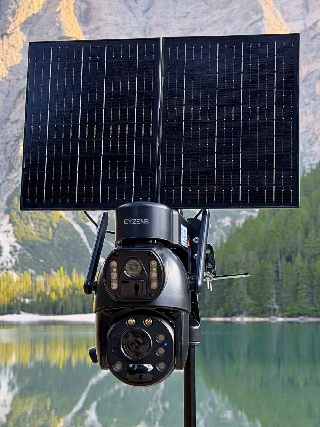3,300ft Range 36x Zoom - 4K Solar Security Camera – 24/7 Recording No Fees No WiFi