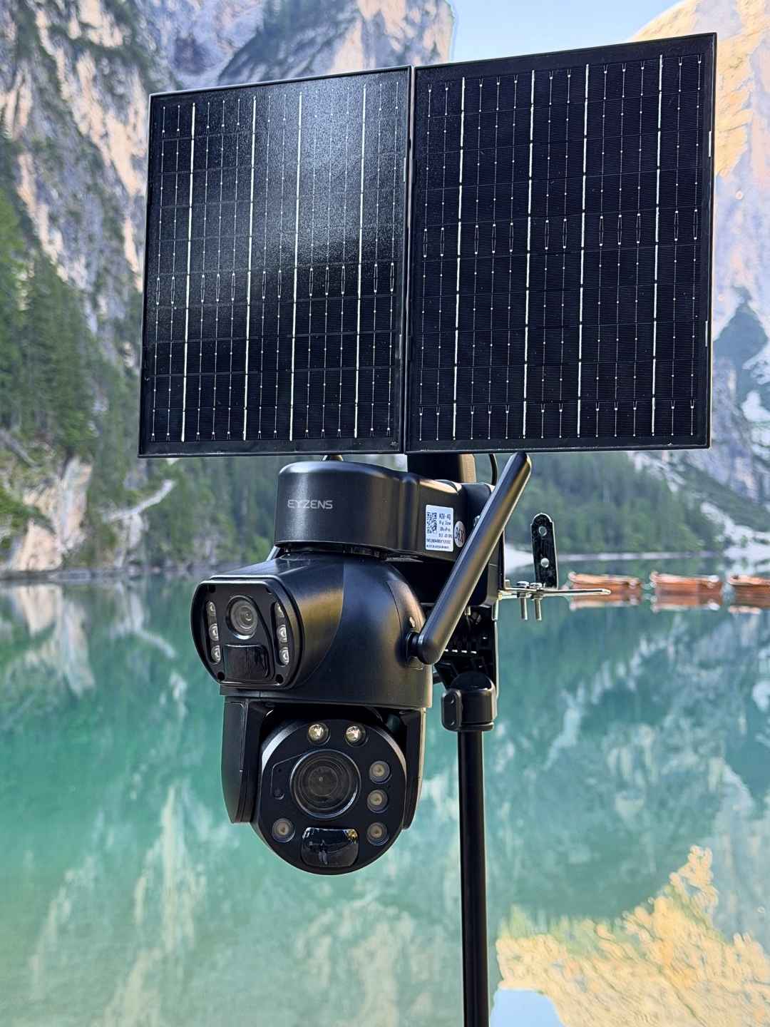 3,300ft Range 36x Zoom - 4K Solar Security Camera – 24/7 Recording No Fees No WiFi